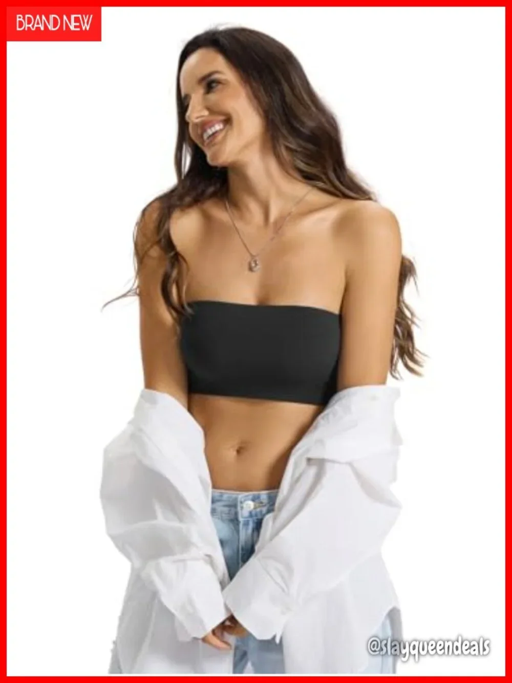 Double Lined Tube Top Crop Tank Top Strapless Bandeau Shirt Going Out Top